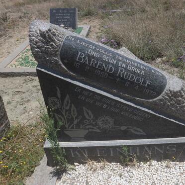 KLEINHANS Barend Rudolf 1950-1972