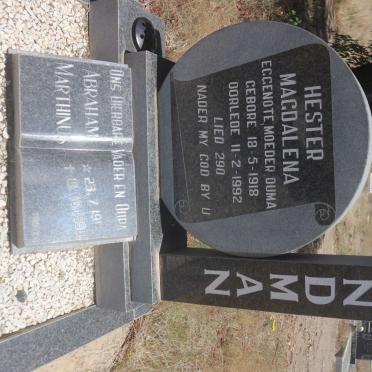 LANDMAN Abraham Marthinus 1917-1996 &amp; Hester Magdalena 1918-1992