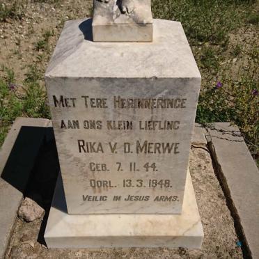 MERWE Rika, v.d. 1944-1948