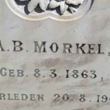 MORKEL A.B. 1863-1908