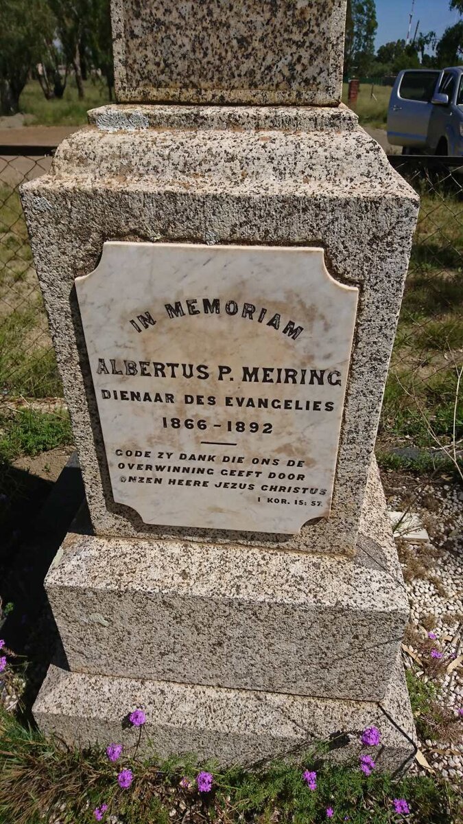 MEIRING Albertus P. 1866-1892