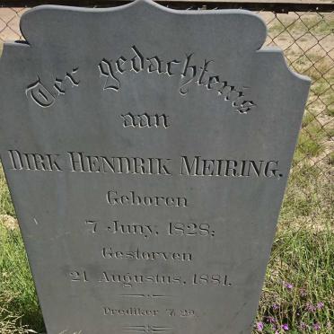 MEIRING Dirk Hendrik 1828-1881
