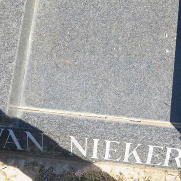 NIEKERK Kellie, van 1919-1981 &amp; Corrie 1928-2013