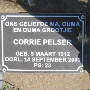 PELSER Corrie 1912-2003
