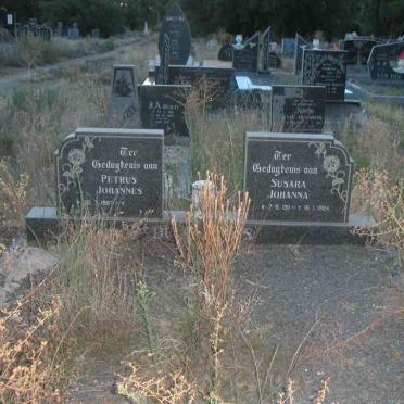 PLESSIS Petrus Johannes, du 1907- &amp; Susara Johanna 1911-1984