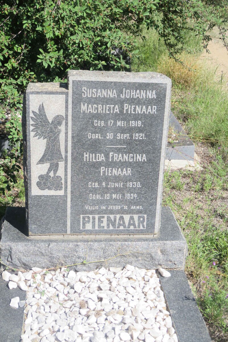 PIENAAR Susanna Johanna Magrieta 1919-1921 :: PIENAAR Hilda Francina 1930-1934