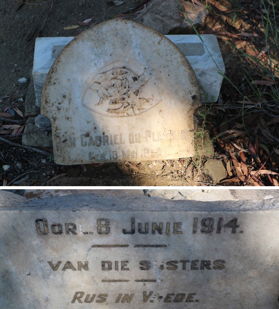 PLESSIS Jan Gabriel, du 1890-1914