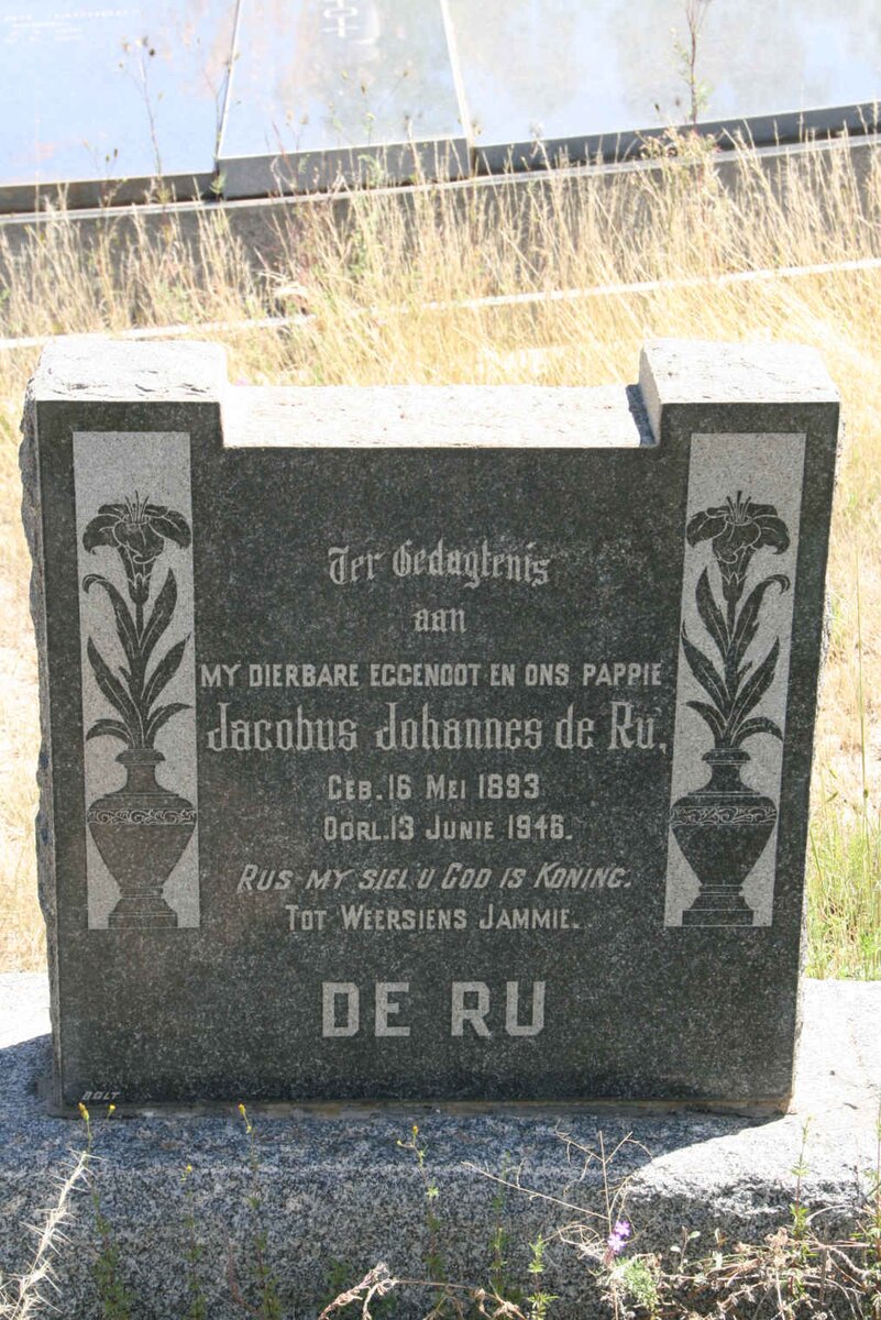 RU Jacobus Johannes, de 1893-1946