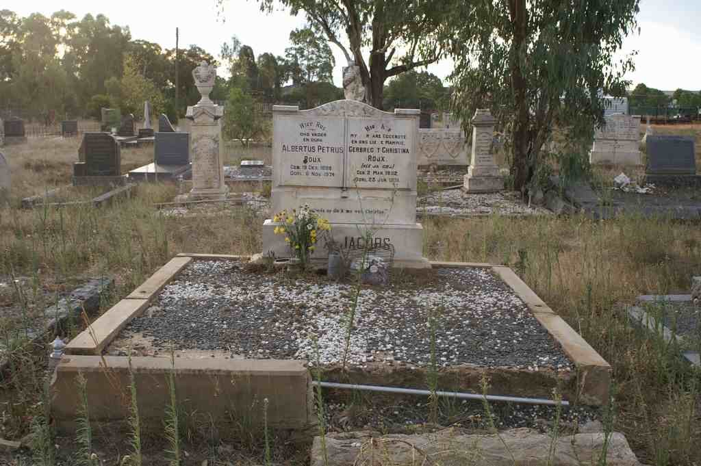 ROUX Albertus Petrus 1888-1974 &amp; Gerbrecht Christina JACOBS 1892-1931