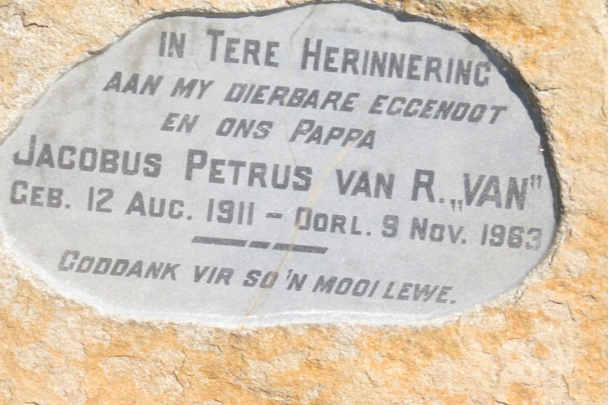 TOIT Jacobus Petrus van R., du 1911-1963