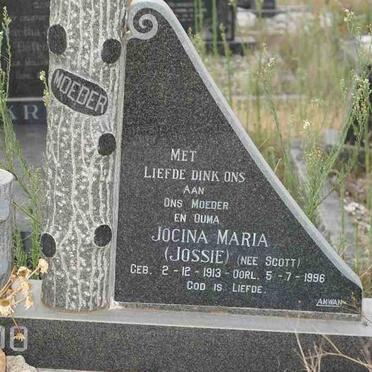 VOSLOO Jocina Maria nee SCOTT 1913-1996