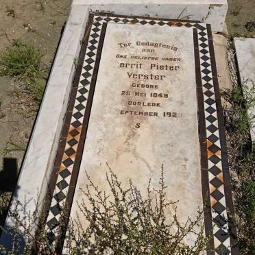 VERSTER Gerrit Pieter 1849-1929 &amp; Louisa Helena OLIVIER 1853-1922