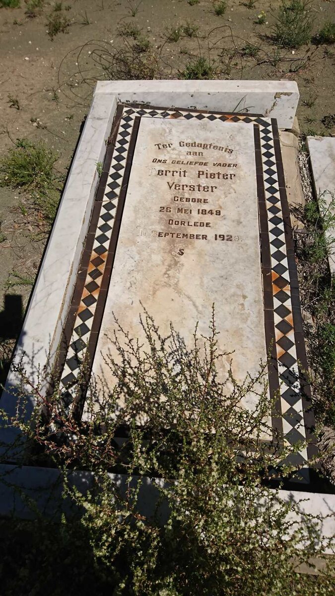 VERSTER Gerrit Pieter 1849-1929 &amp; Louisa Helena OLIVIER 1853-1922