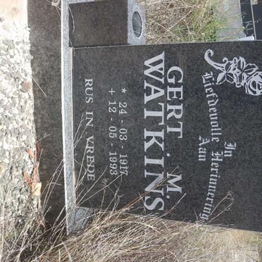 WATKINS Gert M. 1917-1993