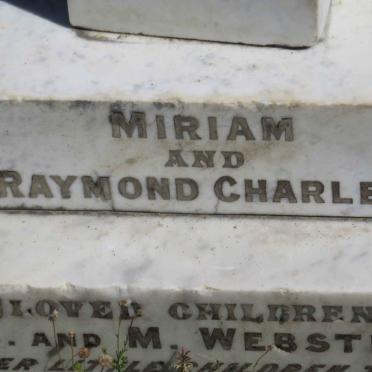 WEBSTER Raymond Charles :: WEBSTER Miriam