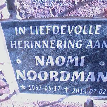 NOORDMAN Naomi 1937-2014