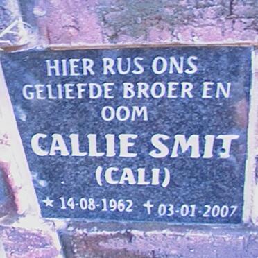 SMIT Callie 1962-2007