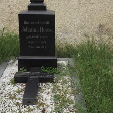 HEESE Johanna nee GRUTZNER 1871-1908