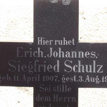 SCHULZ Erich Johannes Siegfried 1907-1911 :: SCHULZ Editha Magdalena Johanna 1903-1904