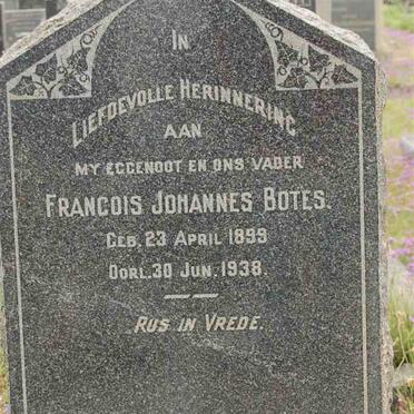 BOTES Francois Johannes 1899-1938