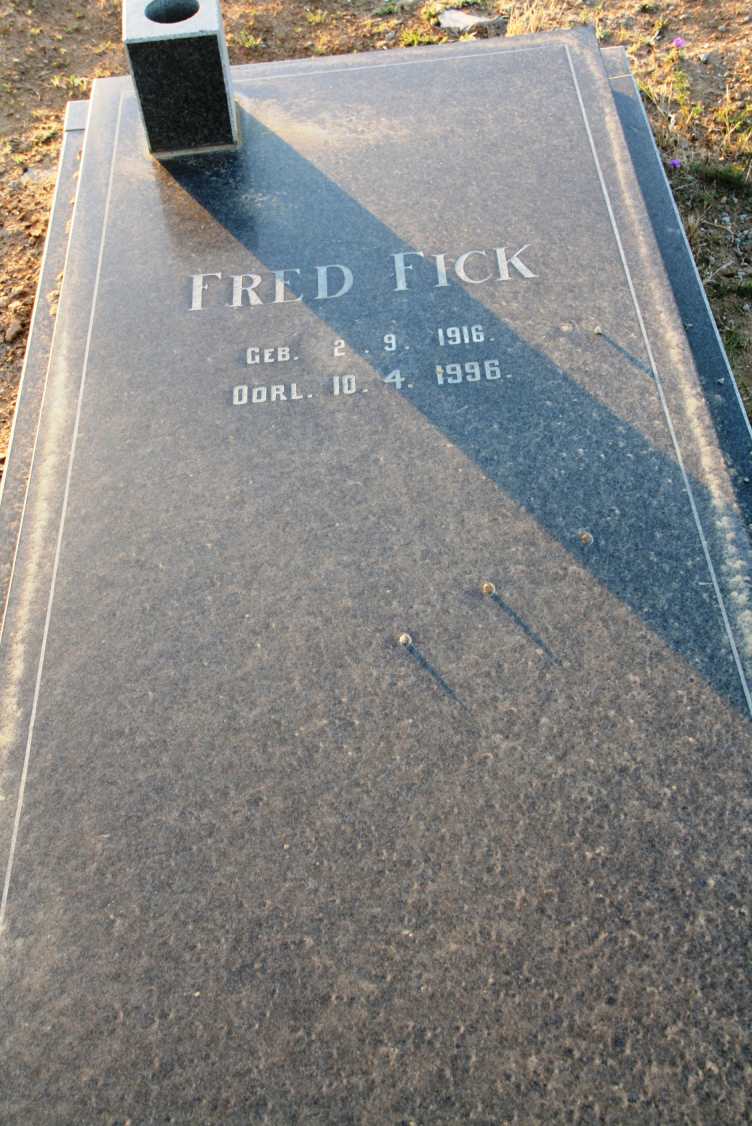 FICK Fred 1916-1996