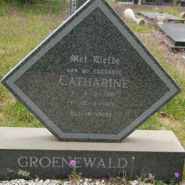 GROENEWALD Catharine 1941-1979
