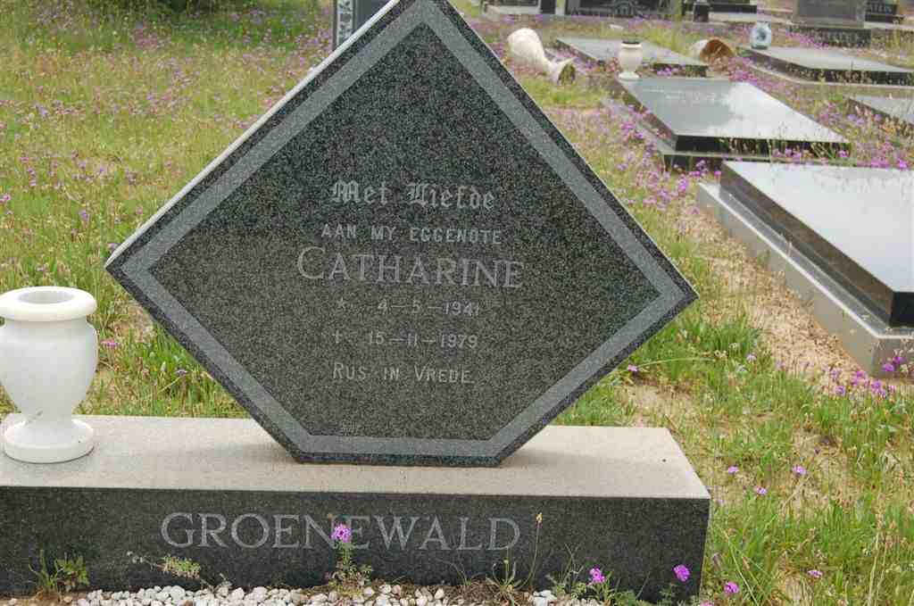 GROENEWALD Catharine 1941-1979