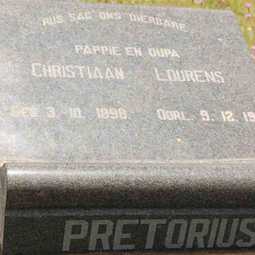 PRETORIUS Christiaan Lourens 1898-1964