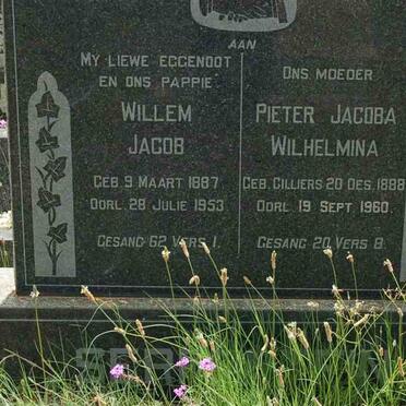 SERFONTEIN Willem Jacob 1887-1953 &amp; Pieter Jacoba Wilhelmina 1888-1960