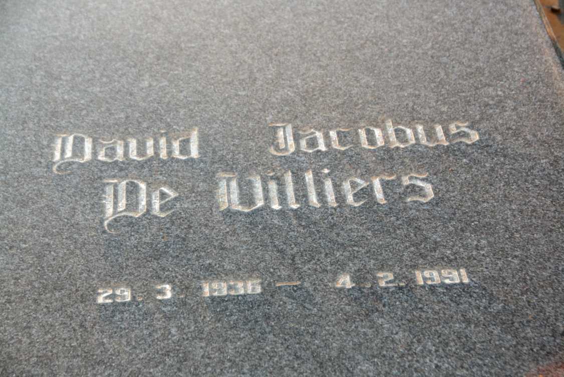 VILLIERS David Jacobus, de 1935-1991