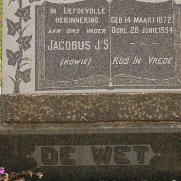 WET Jacobus J.S., de 1872-1954