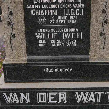 WATT J.G.C. 1921-1955 &amp; W.C.H. 1923-2000