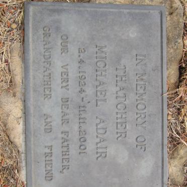 THATCHER Michael Adair 1924-2001