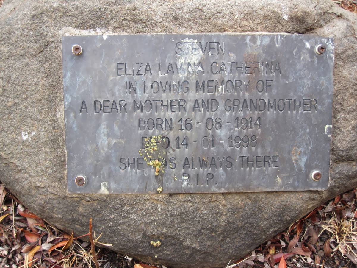 STEVEN Eliza Lavina Catherina 1914-1998