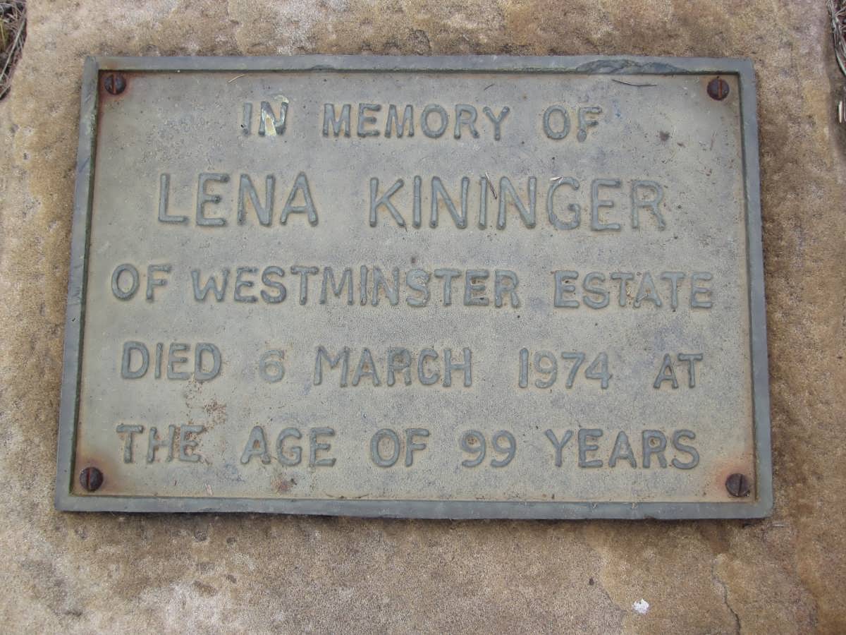 KININGER Lena -1974