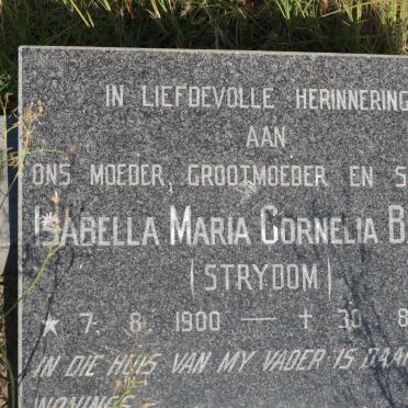 BASSON Isabella Maria Cornelia nee STRYDOM 1900-1981