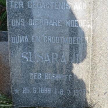 BRUIN Theunis D.J., de 1895-1964 &amp; Susara J. BOSHOFF 1899-1977