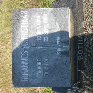 BOTHA Johannes Christiaan 1903-1968