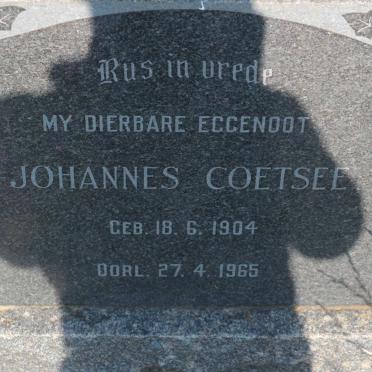 COETSEE Johannes 1904-1965