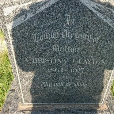 CLAYTON Christina 1862-1947