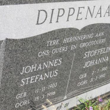 DIPPENAAR Johannes Stephanus 1903-1996 &amp; Stoffelina Johanna 1910-1992