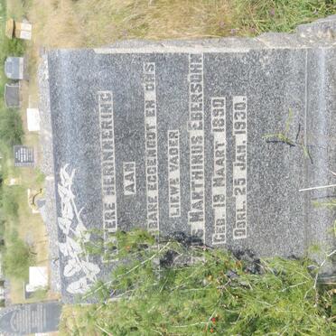 EBERSÖHN Petrus Marthinus 1890-1930