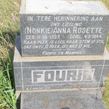 FOURIE Anna Rosette 1937-1944