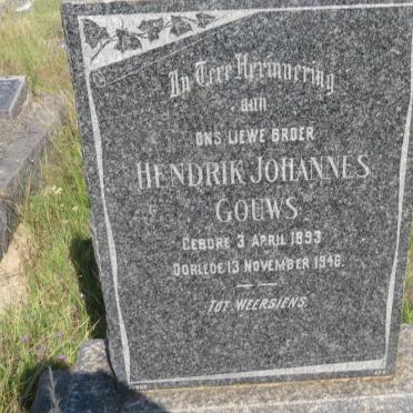 GOUWS Hendrik Johannes 1893-1946
