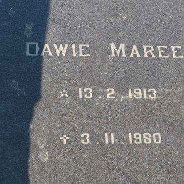 MAREE Dawie 1913-1980 &amp; Hannah 1916-1998