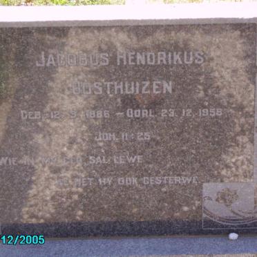 OOSTHUIZEN Jacobus Hendrikus 1886-1958