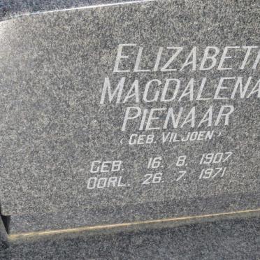 PIENAAR Elizabeth Magdalena nee VILJOEN 1907-1971