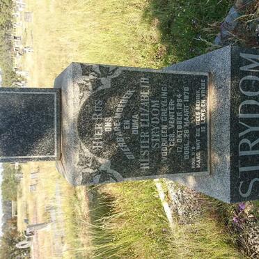 STRYDOM Hester Elizabeth voorheen GREYLING nee VENTER 1884-1970
