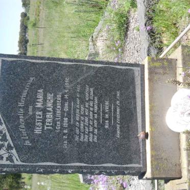 TERBLANCHE Hester Maria nee LIEBENBERG 1906-1942