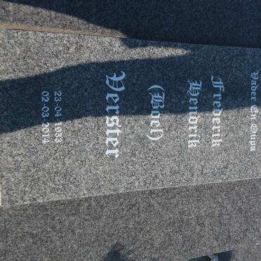 VERSTER Frederik Hendrik 1933-2014